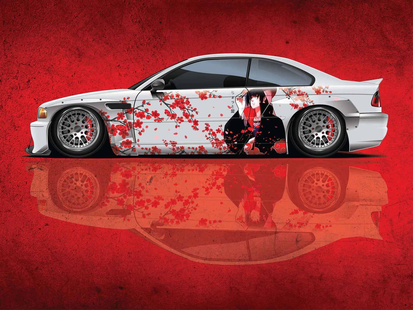 Itasha Naruto Car Itachi Car Wrap Anime Car Wrap JDM Livery Universal-StreetSamuraiz