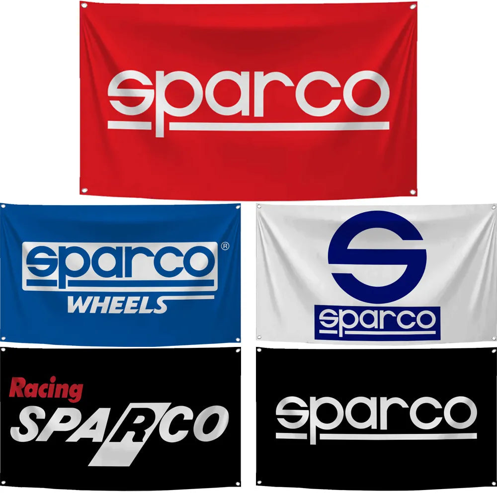 Sparco Seats JDM Flags Car Room Racing Banner 3x5 ft JDM Flag-StreetSamuraiz