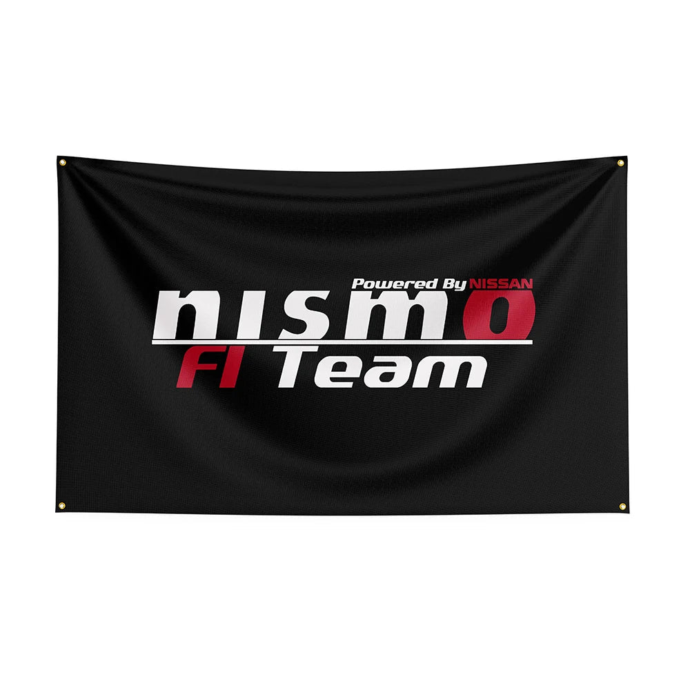 Nismo Logo Nissan Nismo Flag Car Logo Flags 3x5 ft JDM Flags-StreetSamuraiz