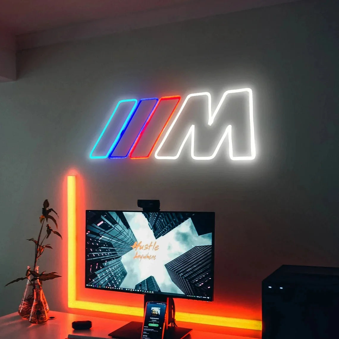 Upgrade your garage with a personalized BMW neon sign. Elevate your space with custom automotive neon lights. Shop now for unique garage signs that add flair to your domain