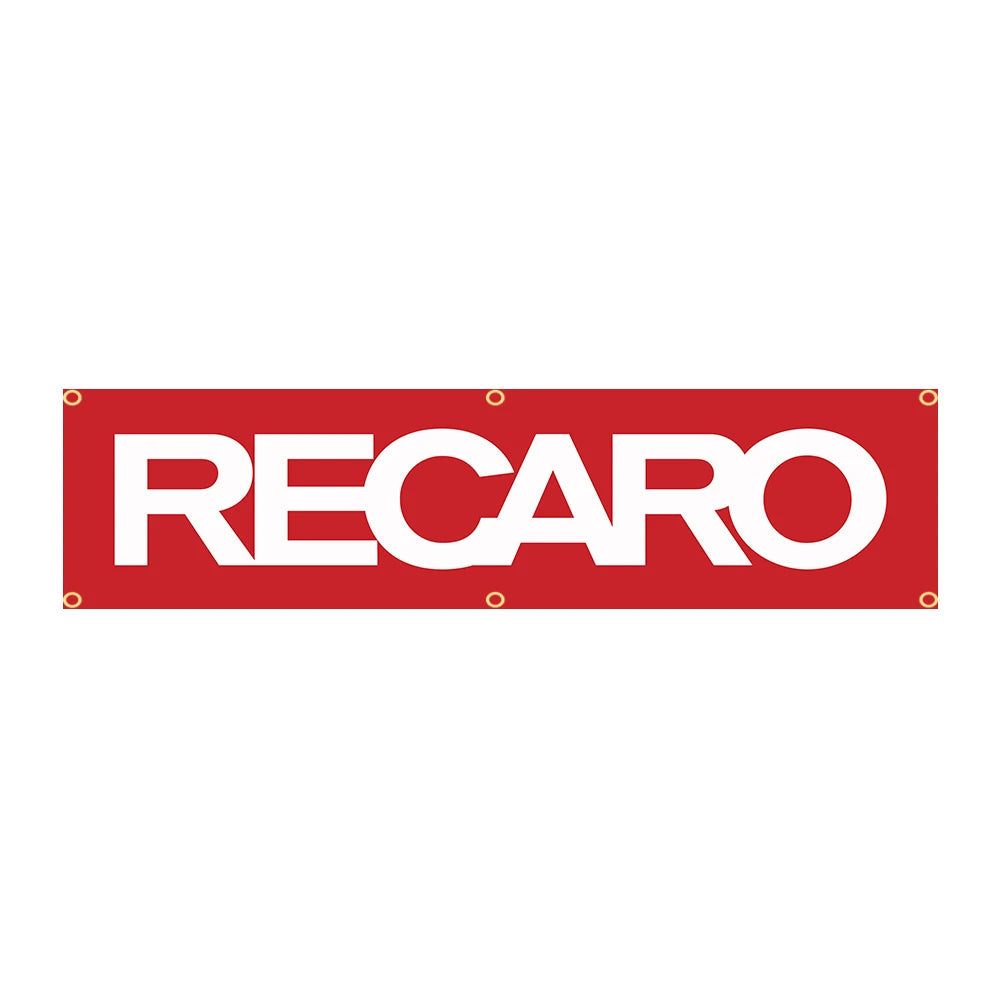 Recaro Seats Nobori Flag JDM Flag Car Room 2x8 ft Racing Garage-StreetSamuraiz