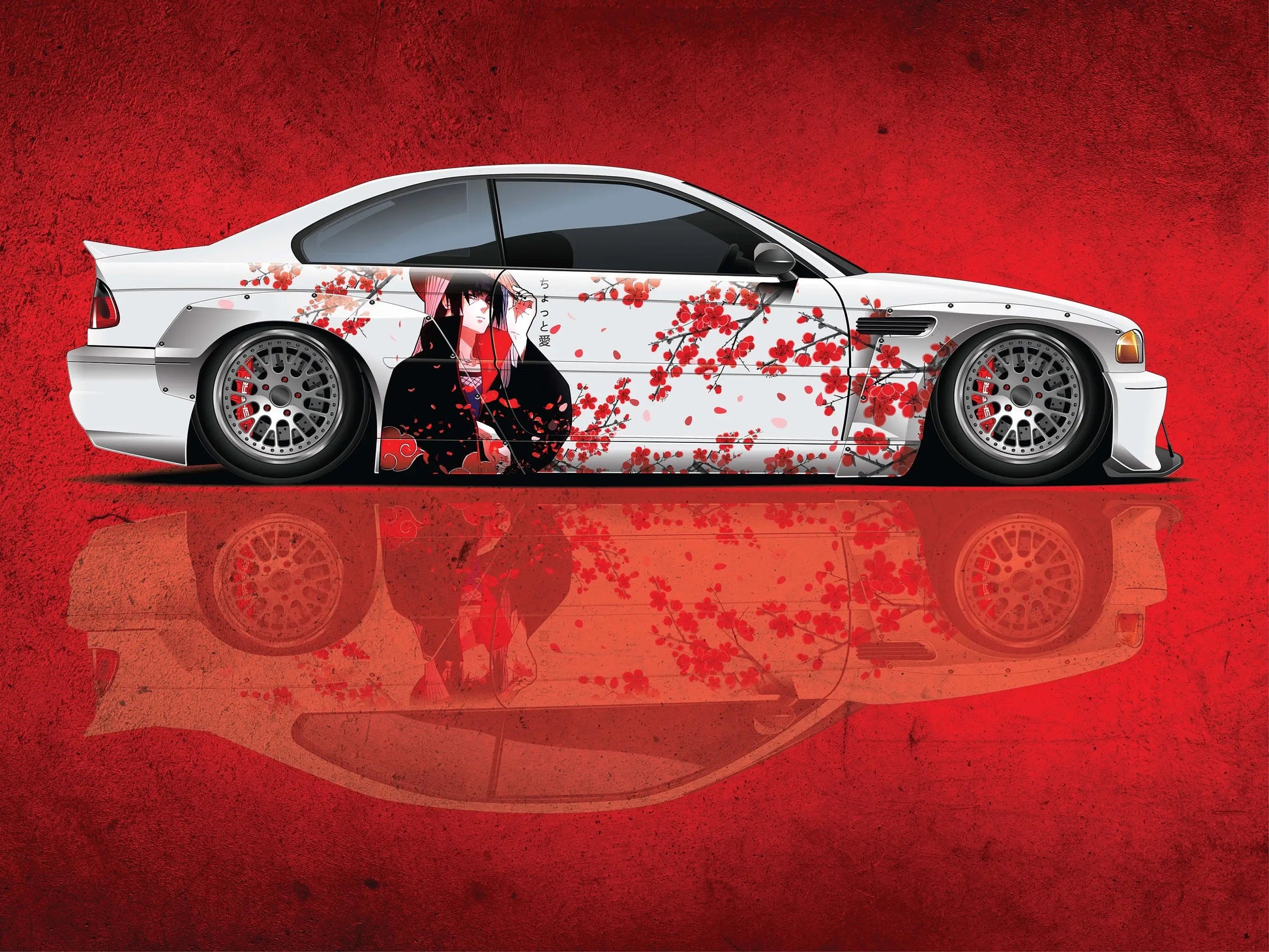 Itasha Naruto Car Itachi Car Wrap Anime Car Wrap JDM Livery Universal-StreetSamuraiz