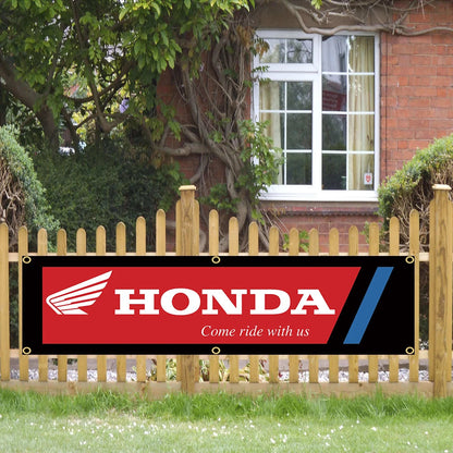 Honda The Power of Dreams Automotive Flags Honda Racing 2x8 ft-StreetSamuraiz