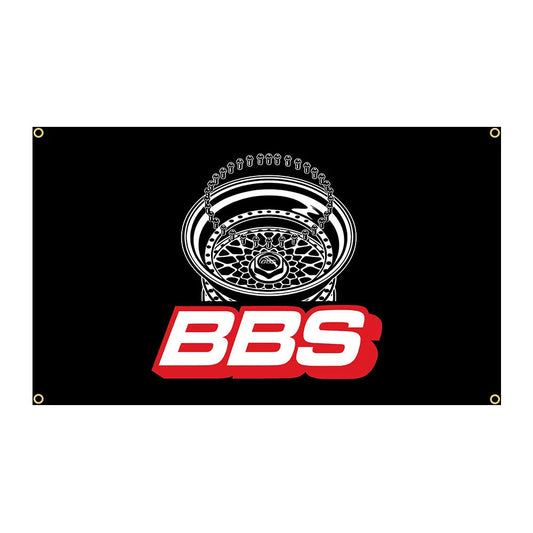 BBS Wheels Logo Car Flag Banner Car Brand Symbols Car Logo Flags 3x5 ft-StreetSamuraiz