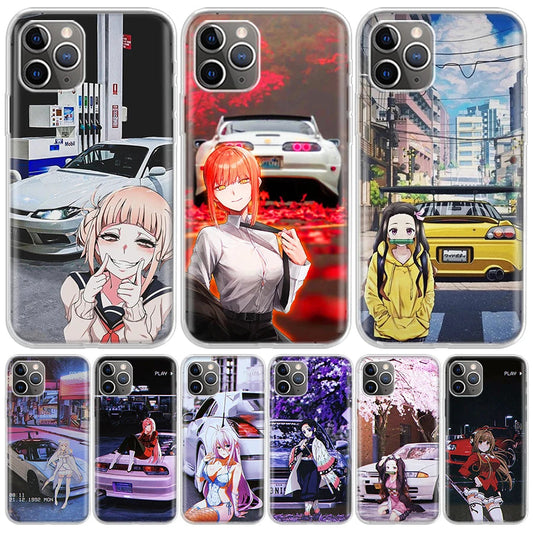 IPhone Case - Anime Phone Cases Anime IPhone Cases JDM Car Case Anime Girl Phone Case