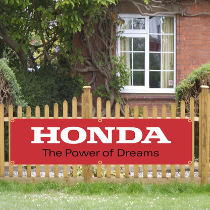 Honda The Power of Dreams Automotive Flags Honda Racing 2x8 ft-StreetSamuraiz