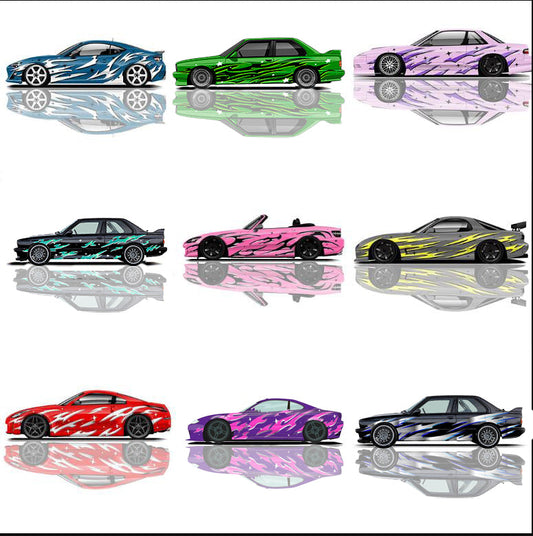 Car Livery - Universal Drift Car Livery Vehicle Graphics Race Car Stickers