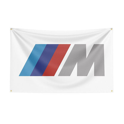 BMW M Logo BMW Flag Car Logo Flags BMW Banner Car Flag 3x5 ft Car Room-StreetSamuraiz