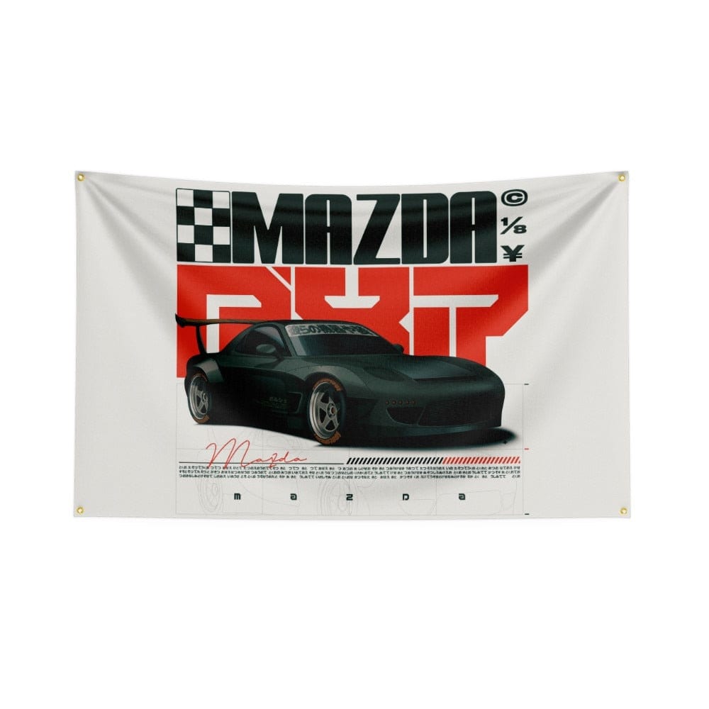 Automotive Flags Porsche Flag 911 GT3 RS Mazda RX7 Scion FRS Car Room 3x5 ft-StreetSamuraiz