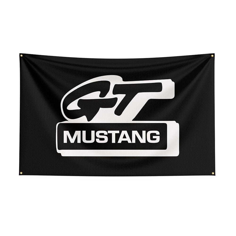 Mustang Decor 3x5ft Car Poster Mustang Wall Print and Mustang GT Wall Sign-StreetSamuraiz