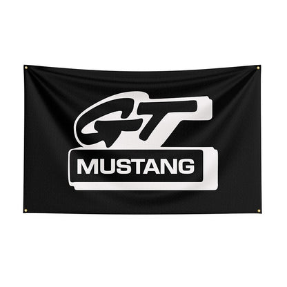 Mustang Decor 3x5ft Car Poster Mustang Wall Print and Mustang GT Wall Sign-StreetSamuraiz