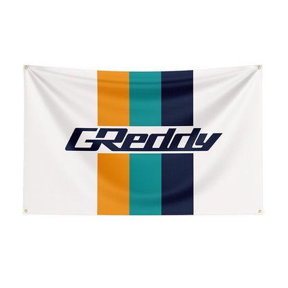Greddy Logo Racing Flags JDM Flags Automotive Banner Design 3x5 ft-StreetSamuraiz