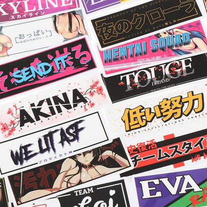 JDM Sticker Pack Anime Girls Anime Car Stickers JDM Decals 50 JDM Stickers-StreetSamuraiz