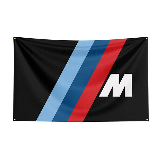 BMW M Logo BMW Flag Car Logo Flags BMW Banner Car Flag 3x5 ft Car Room-StreetSamuraiz