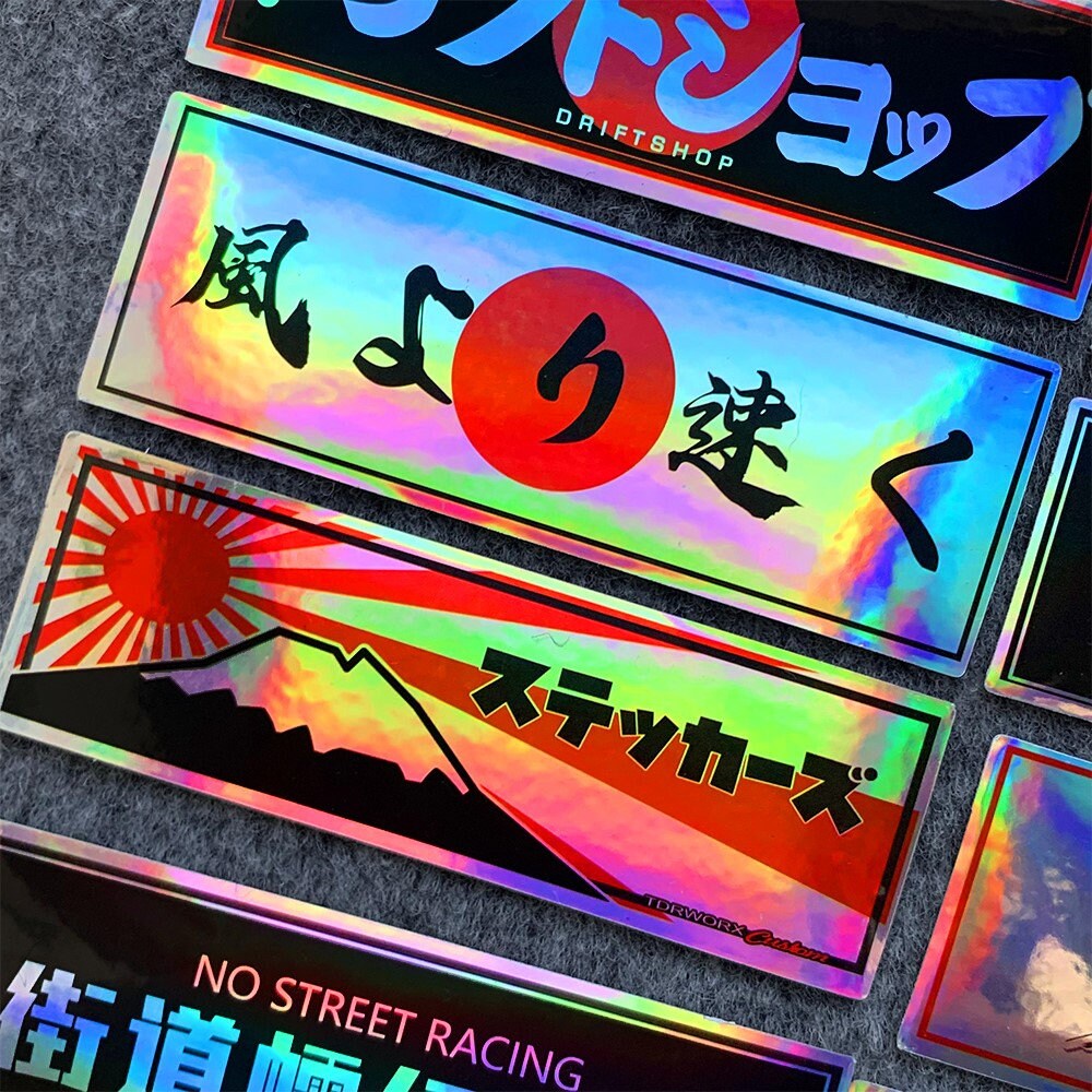 JDM Stickers for Cars Slap Stickers Holographic Stickers Japanese Car Stickers-StreetSamuraiz
