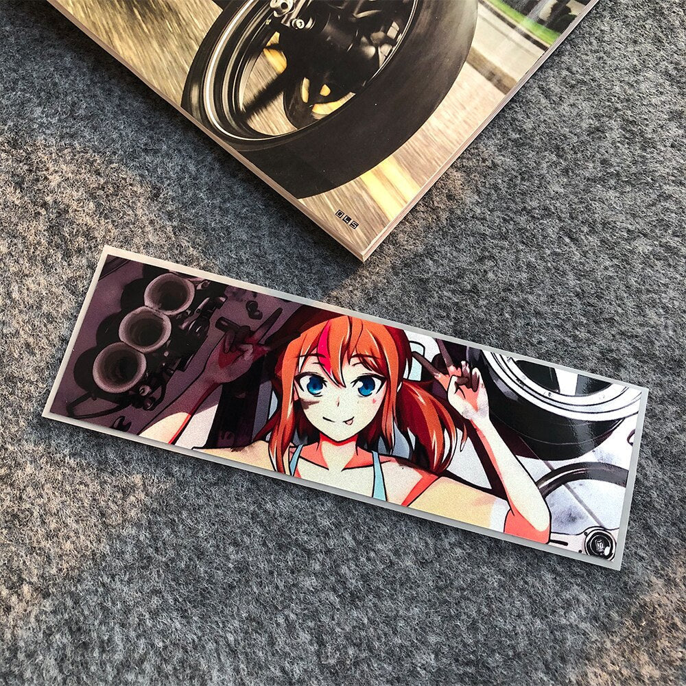 Anime Stickers Cute Cartoon Girl Car Stickers Fashion - Temu