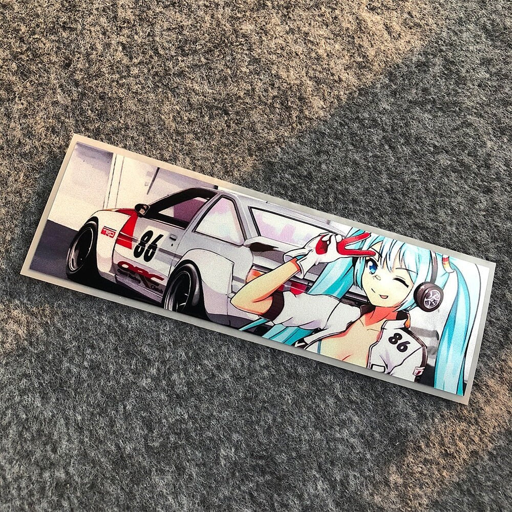 JDM Car Stickers Anime GIrl Cool Car Decals Car Decals JDM Anime Sticker-StreetSamuraiz