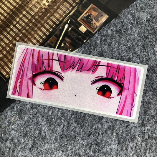 Anime Car Decal Anime Eyes Sticker Anime Window Sticker Glowing Anime Eyes-StreetSamuraiz
