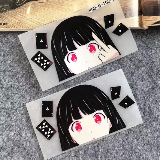 Anime Peeker Stickers Anime Decal Glowing Anime Eyes Anime Car Sticker-StreetSamuraiz