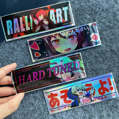 Slap Stickers Anime JDM Stickers for Car Lewd Anime Sticker Hentai Squad Stickers Holographic Anime Stickers-StreetSamuraiz