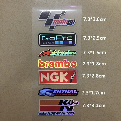 JDM Car Stickers Racing Stickers NGK, Gopro, K&N, Brembo Car Racing Stickers-StreetSamuraiz
