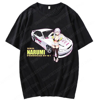 JDM T Shirt Car Guys Car T Shirt Anime Girl JDM Shirts Car Clothing-StreetSamuraiz