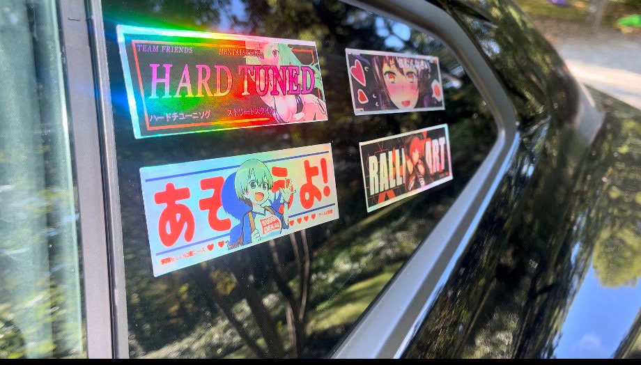 JDM Stickers Anime Stickers Anime Sticker Pack Holographic Stickers Anime Car Stickers-StreetSamuraiz