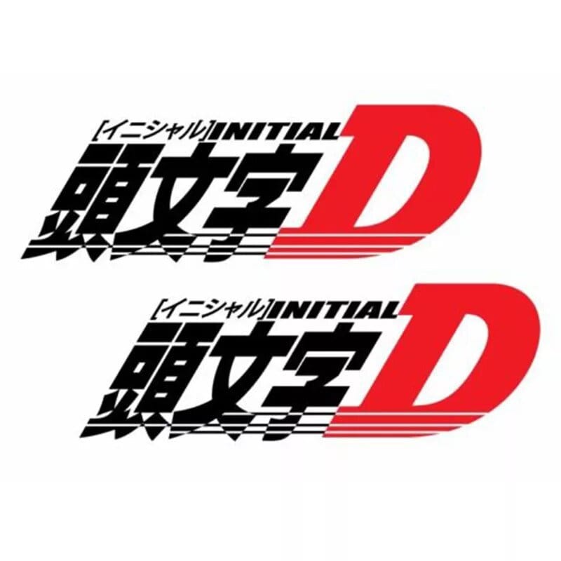 JDM Sticker Initial D Stickers Car JDM Decals Initial D Decal Anime Car Sticker-StreetSamuraiz