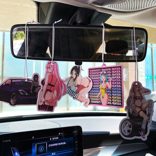 JDM Lewd Anime Car Air Freshener Air Freshener Car Girl Anime Car Accessory-StreetSamuraiz