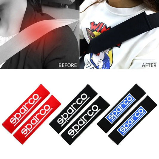 Sparco Seatbelt Pads 2 Set JDM Seatbelt Covers Sparco Accessories-StreetSamuraiz