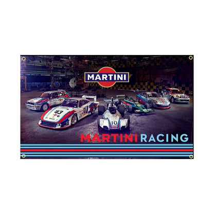 Martini Racing Car Flag Martini Racing Porsche Martini Racing Logo 3x5 ft-StreetSamuraiz