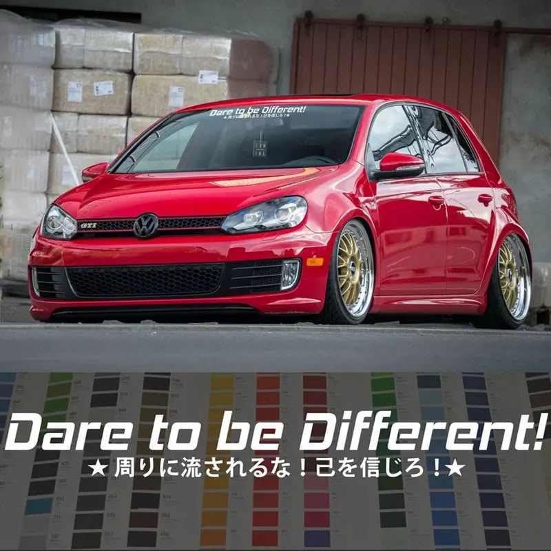 Back windshield Decals Dare to Be Different Car Windshield Decals Windshield Banner Ideas-StreetSamuraiz