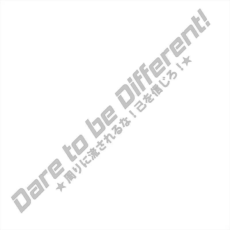 Back windshield Decals Dare to Be Different Car Windshield Decals Windshield Banner Ideas-StreetSamuraiz